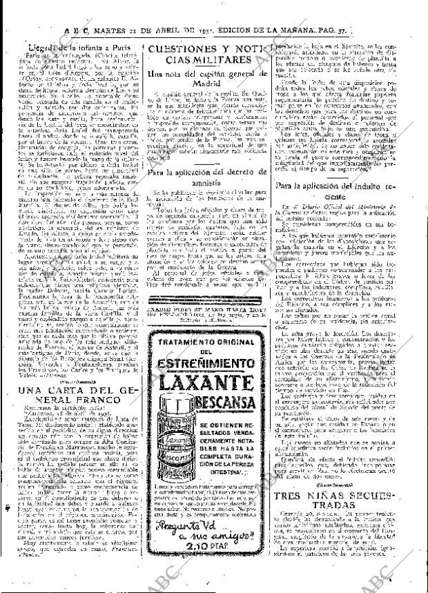 ABC MADRID 21-04-1931 página 37