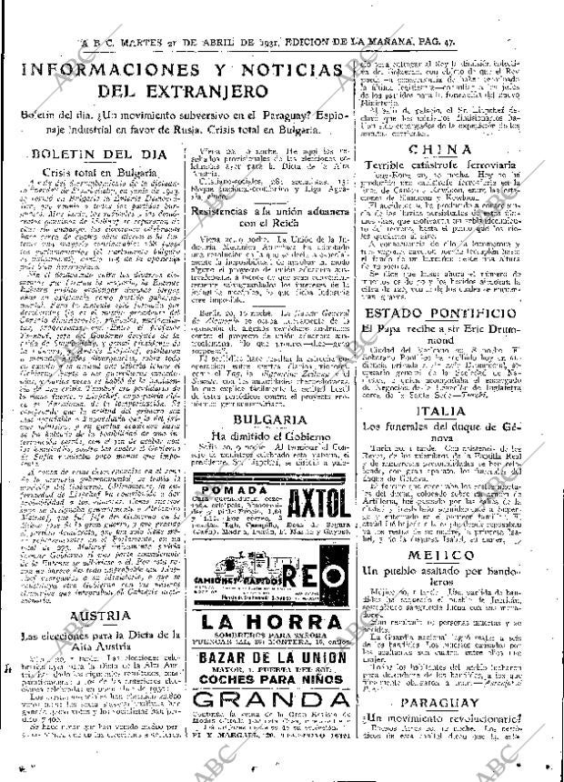 ABC MADRID 21-04-1931 página 47