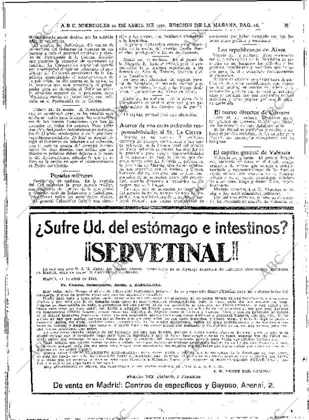 ABC MADRID 22-04-1931 página 26