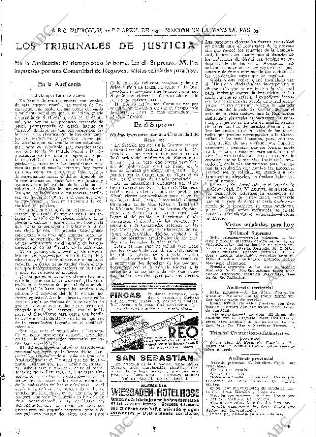 ABC MADRID 22-04-1931 página 33
