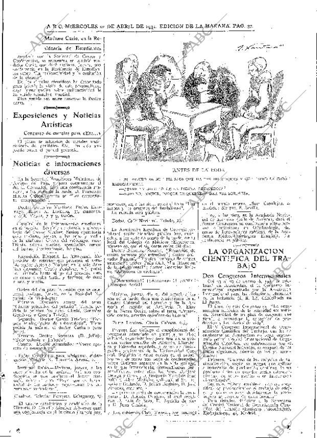 ABC MADRID 22-04-1931 página 37