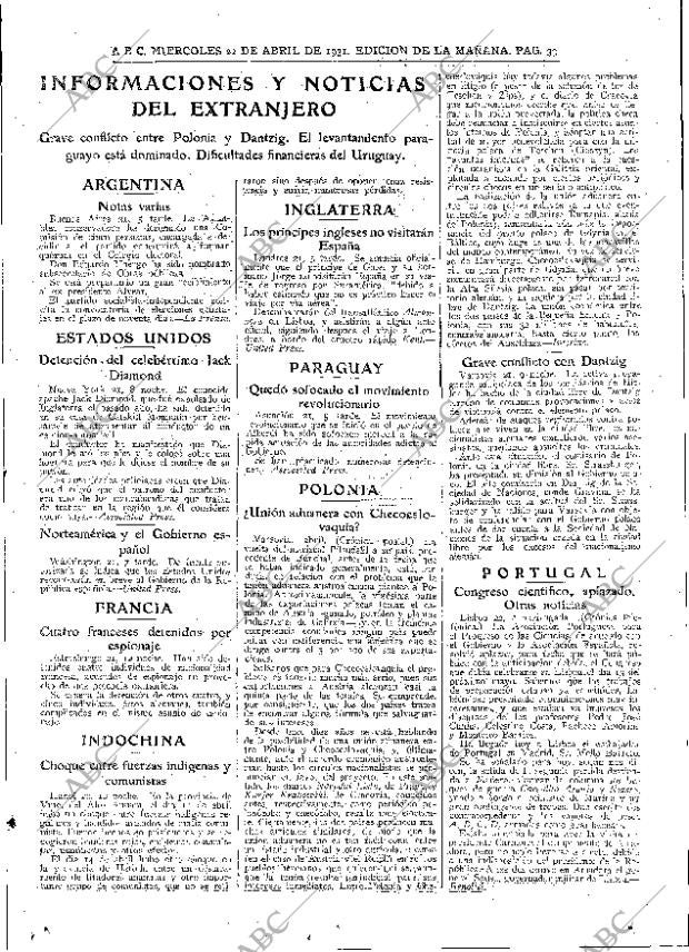 ABC MADRID 22-04-1931 página 39