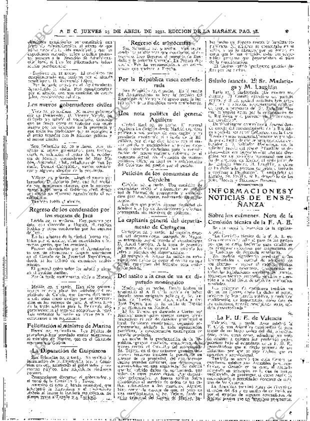 ABC MADRID 23-04-1931 página 38