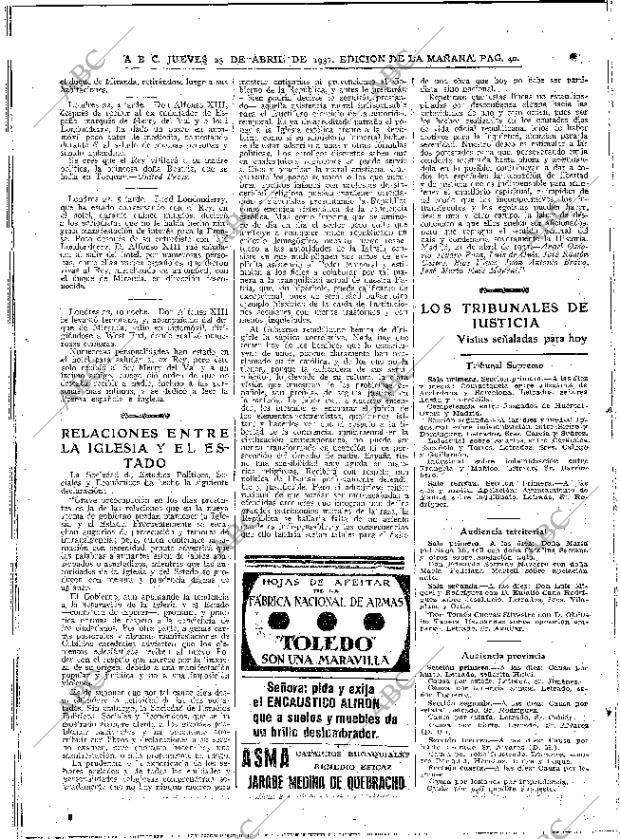 ABC MADRID 23-04-1931 página 40