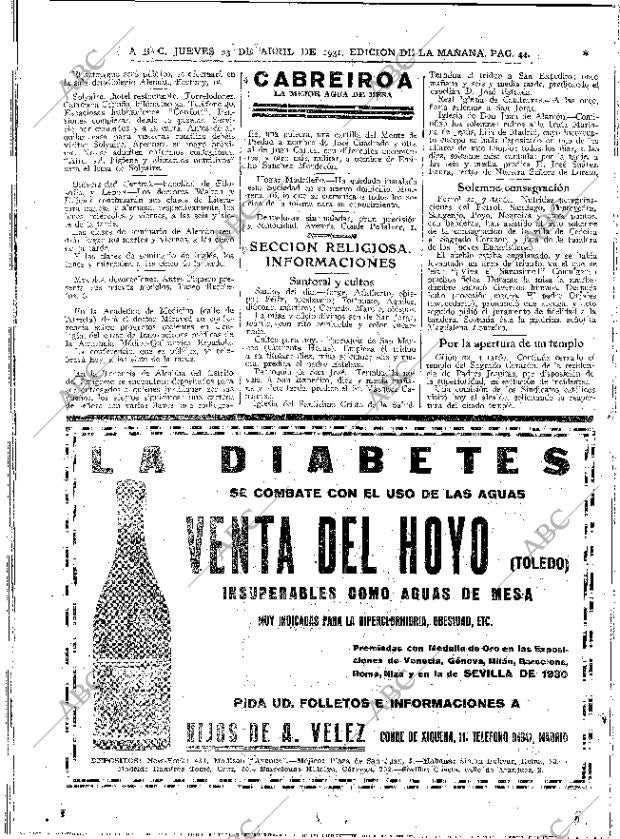 ABC MADRID 23-04-1931 página 44