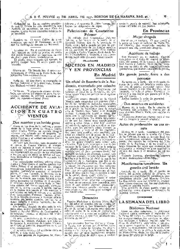 ABC MADRID 23-04-1931 página 47