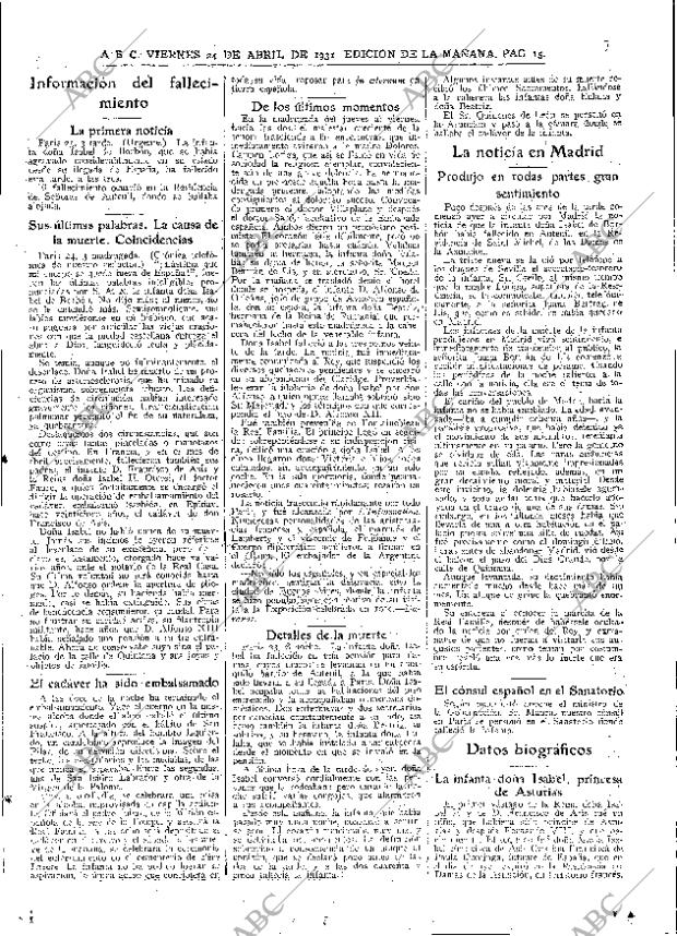 ABC MADRID 24-04-1931 página 15