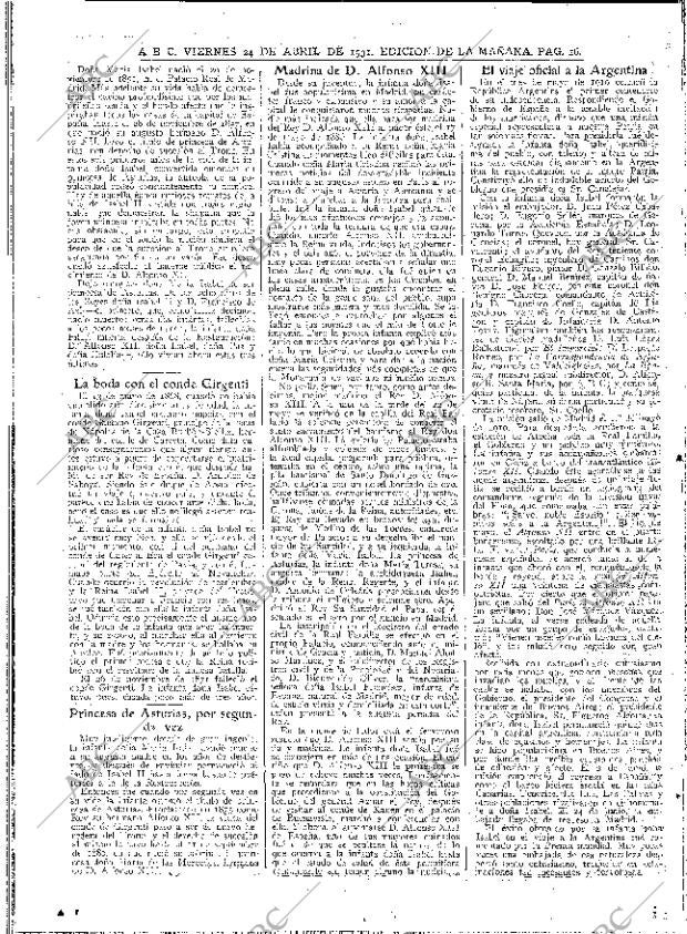 ABC MADRID 24-04-1931 página 16