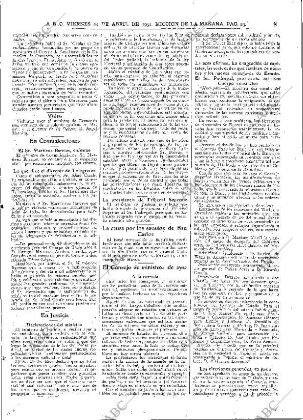 ABC MADRID 24-04-1931 página 23