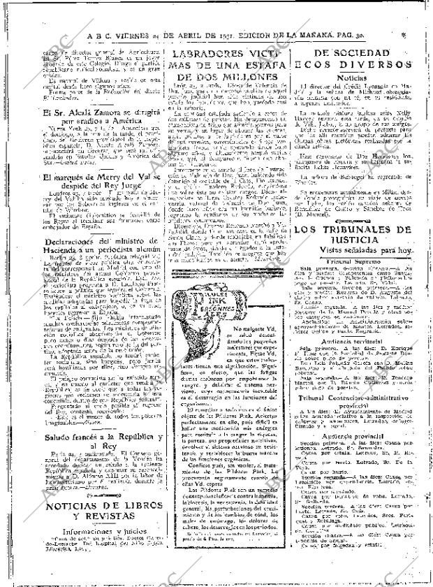 ABC MADRID 24-04-1931 página 30