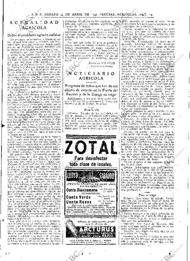 ABC MADRID 25-04-1931 página 23