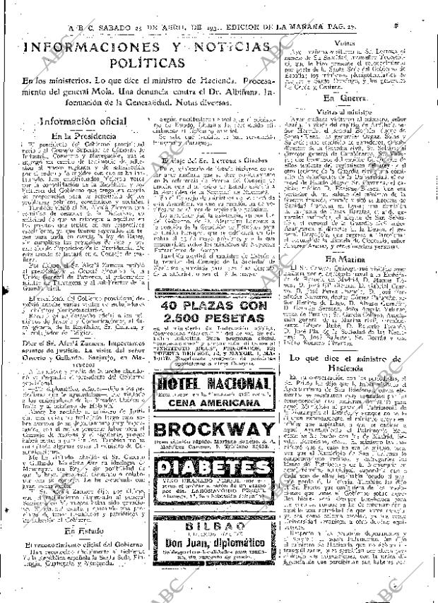 ABC MADRID 25-04-1931 página 27