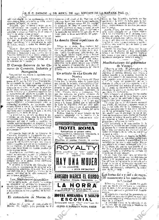 ABC MADRID 25-04-1931 página 33