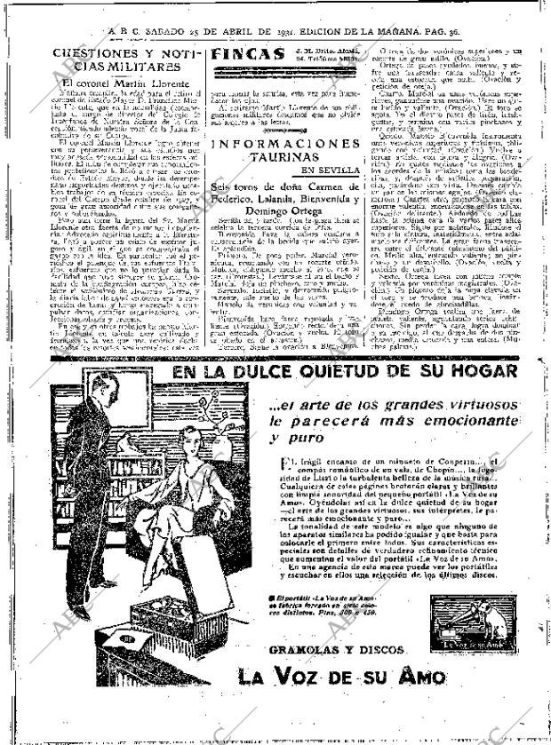 ABC MADRID 25-04-1931 página 36