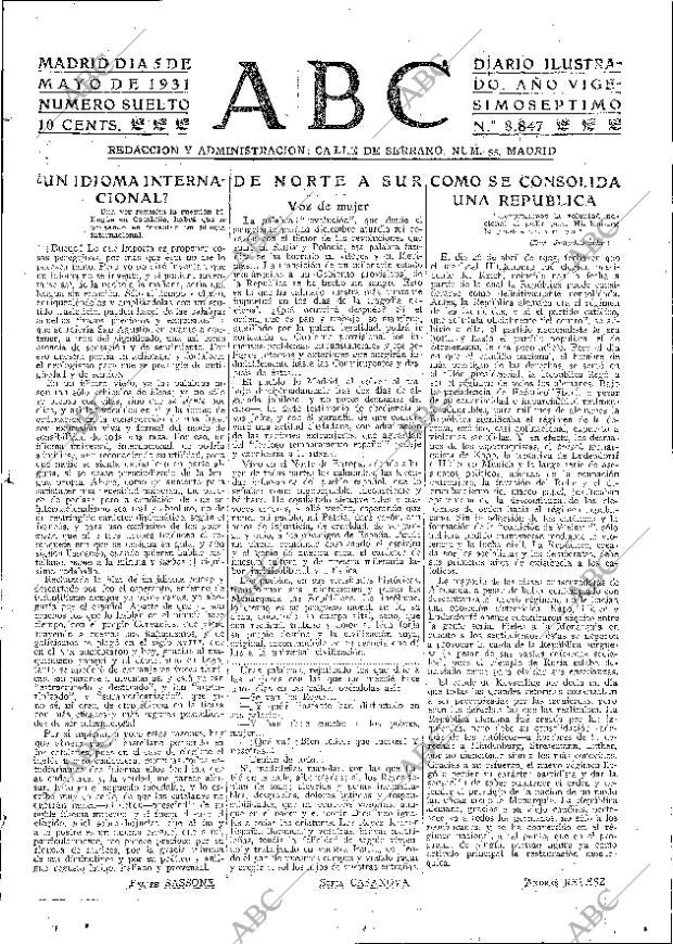 ABC MADRID 05-05-1931 página 3