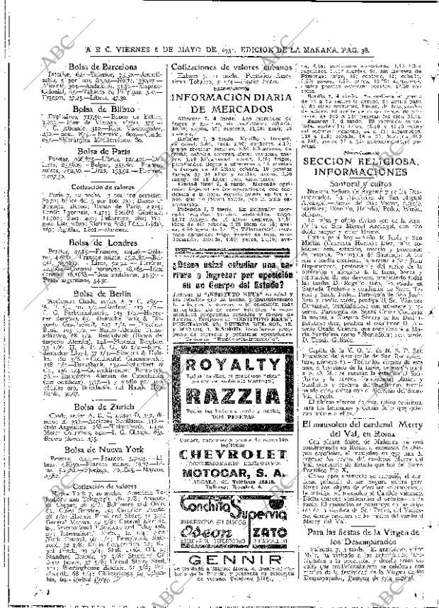 ABC MADRID 08-05-1931 página 38