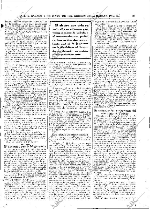 ABC MADRID 09-05-1931 página 31