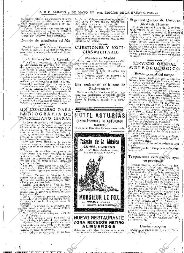 ABC MADRID 09-05-1931 página 40