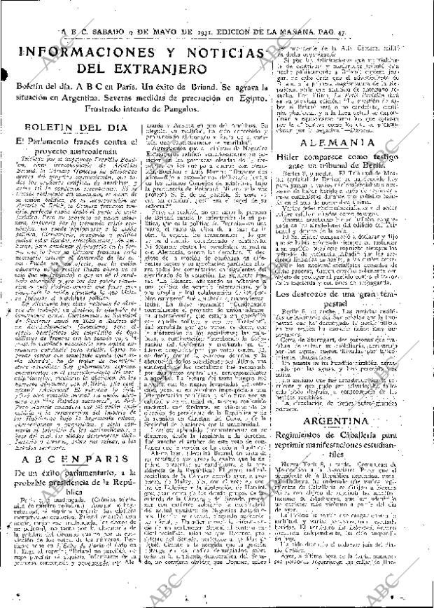 ABC MADRID 09-05-1931 página 47