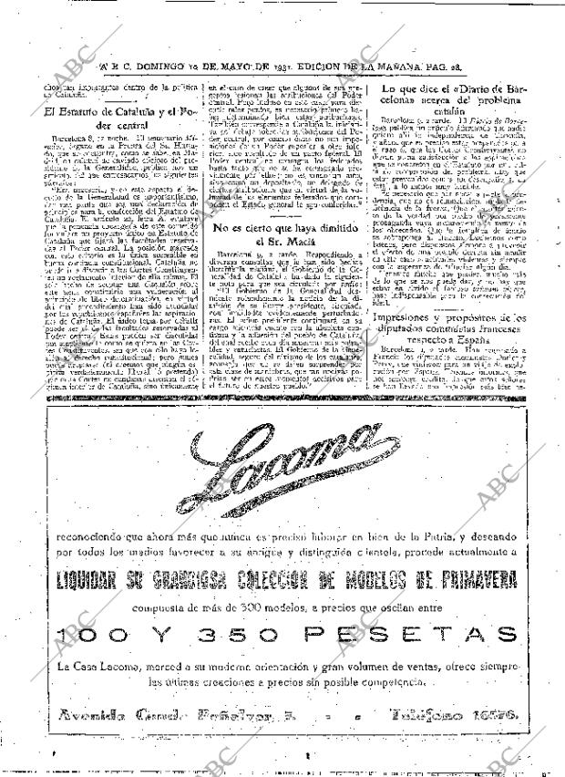 ABC MADRID 10-05-1931 página 28