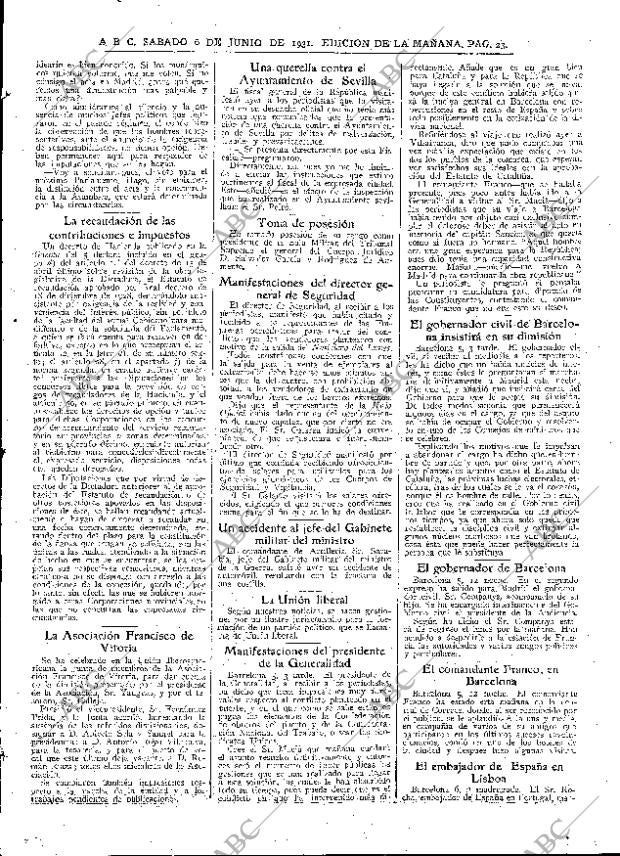 ABC MADRID 06-06-1931 página 23