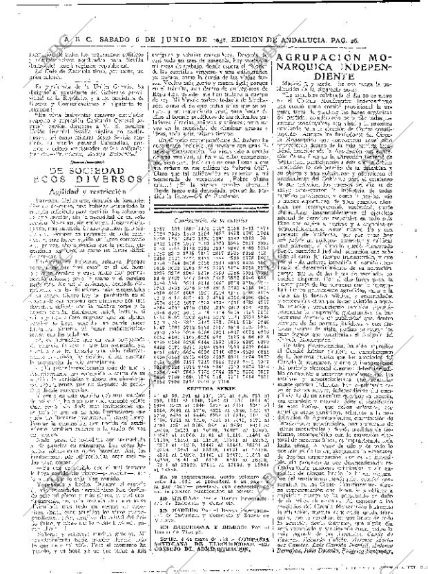 ABC SEVILLA 06-06-1931 página 26