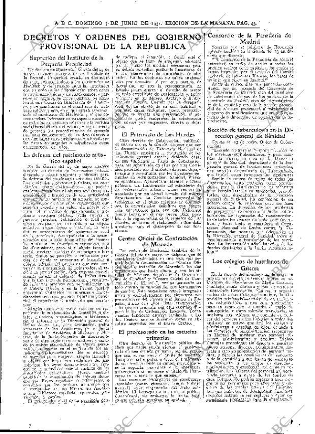 ABC MADRID 07-06-1931 página 43