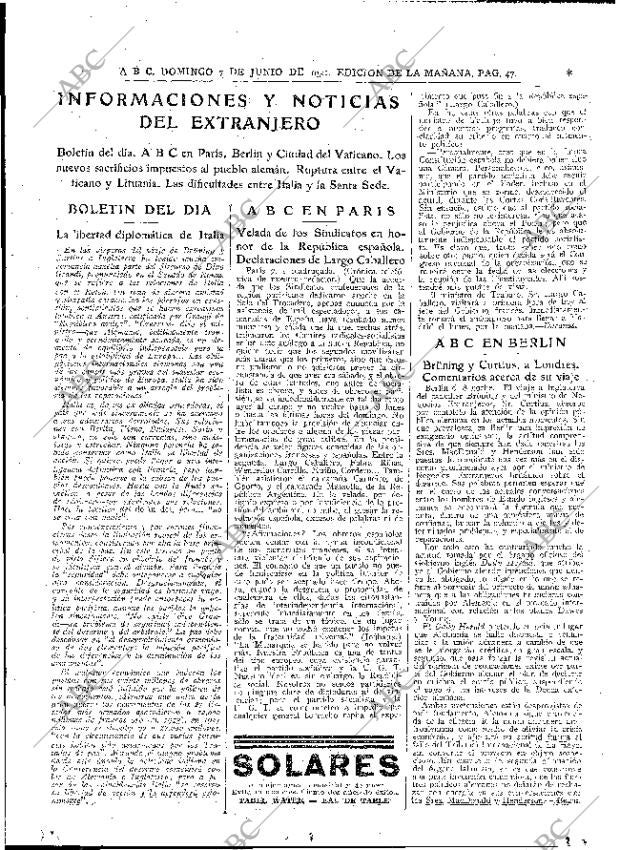 ABC MADRID 07-06-1931 página 47
