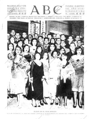 ABC MADRID 09-06-1931 página 1
