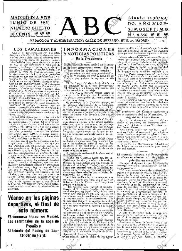 ABC MADRID 09-06-1931 página 23