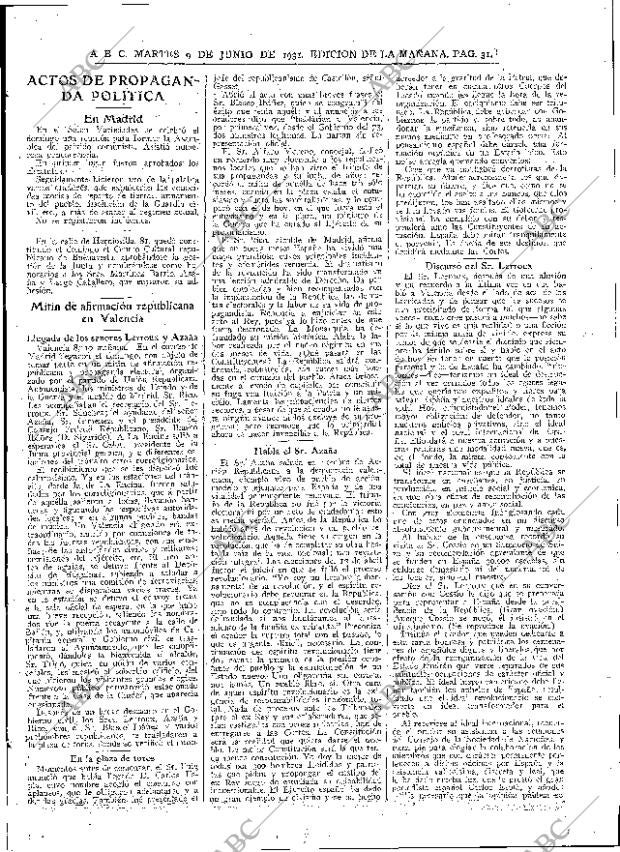 ABC MADRID 09-06-1931 página 31