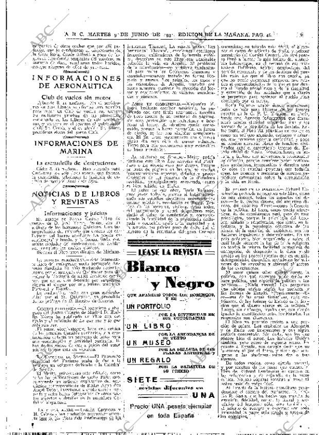 ABC MADRID 09-06-1931 página 46