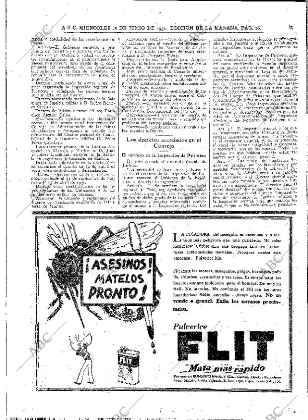 ABC MADRID 10-06-1931 página 18