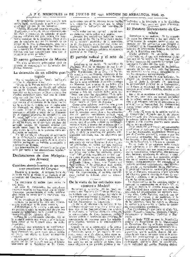 ABC SEVILLA 10-06-1931 página 27