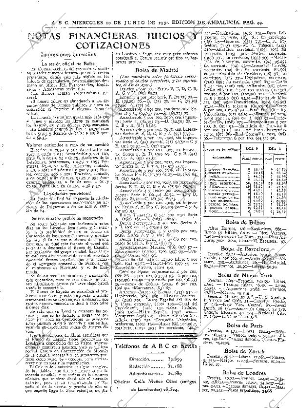 ABC SEVILLA 10-06-1931 página 49