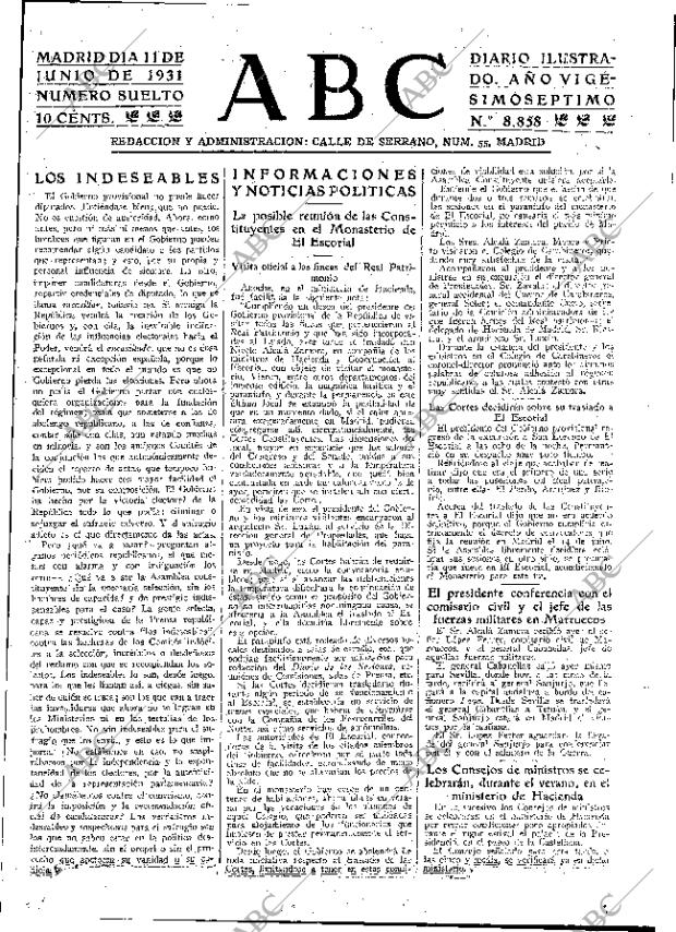 ABC MADRID 11-06-1931 página 25