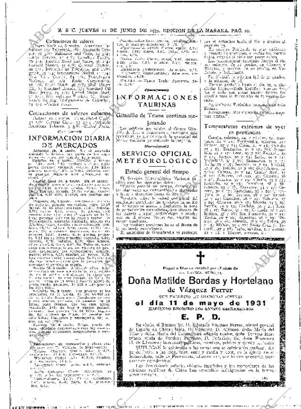 ABC MADRID 11-06-1931 página 50