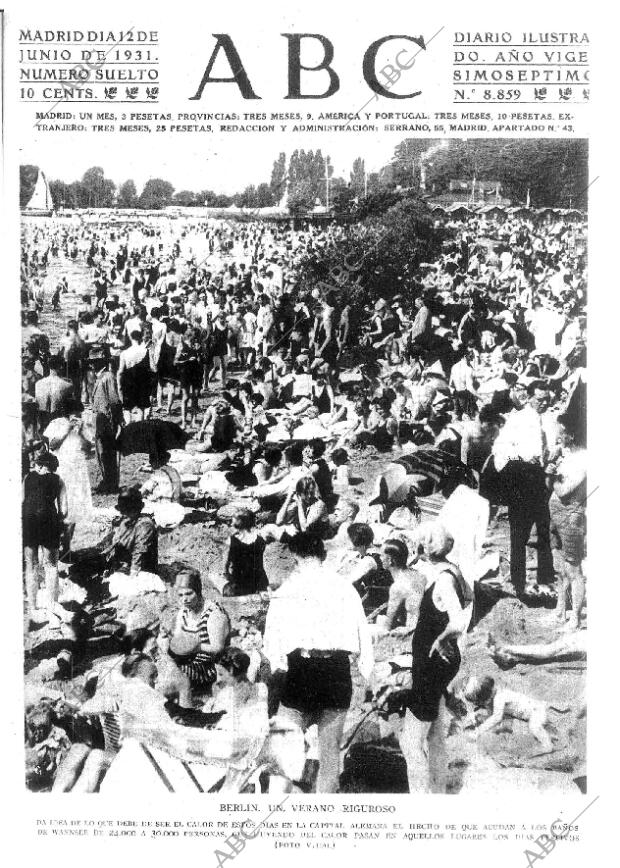 ABC MADRID 12-06-1931 página 1