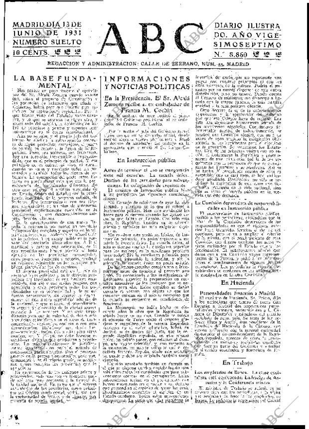 ABC MADRID 13-06-1931 página 23