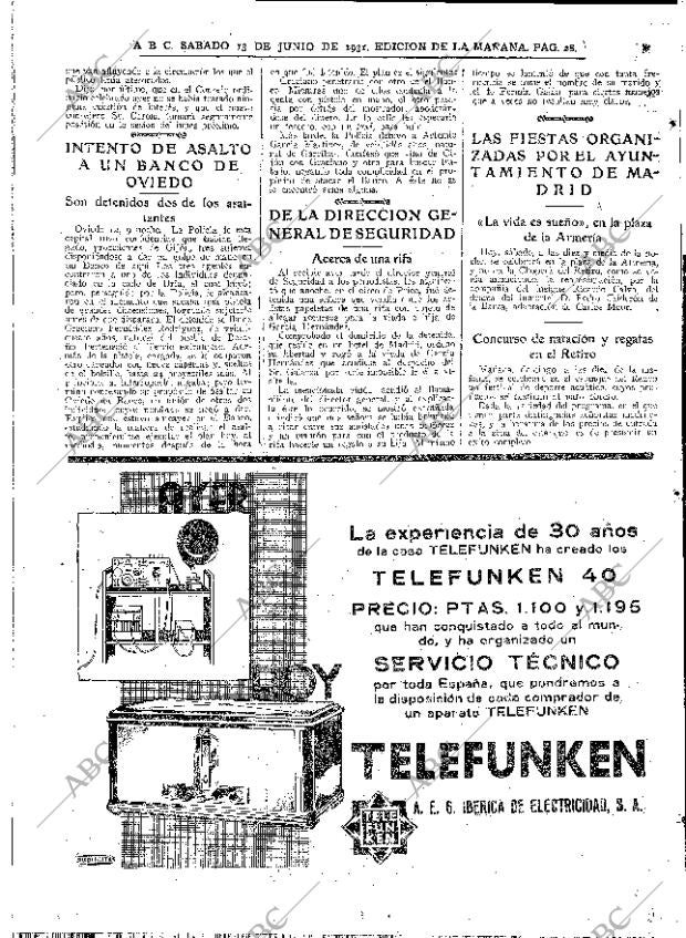 ABC MADRID 13-06-1931 página 28