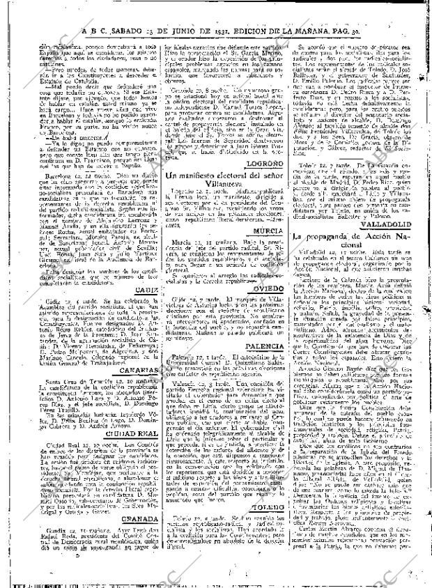 ABC MADRID 13-06-1931 página 30