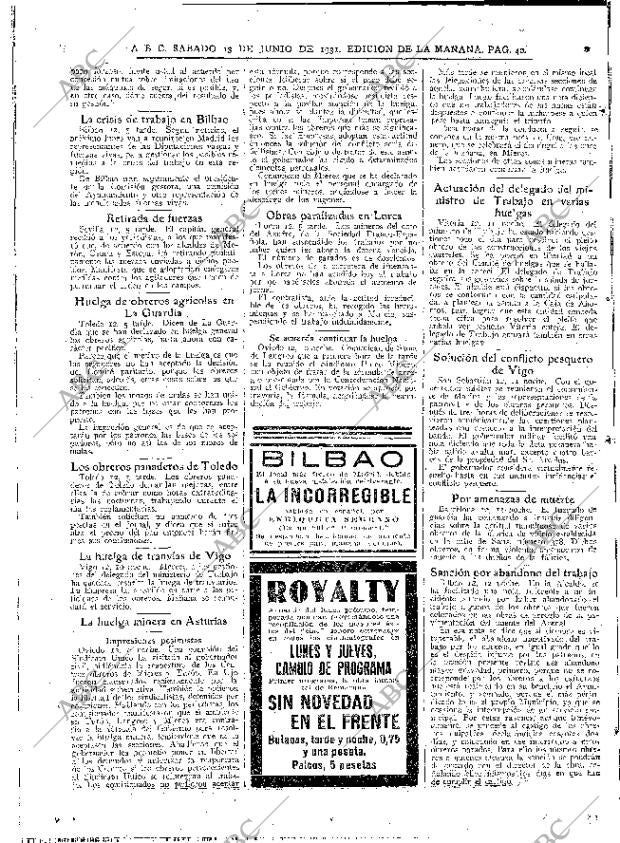 ABC MADRID 13-06-1931 página 40