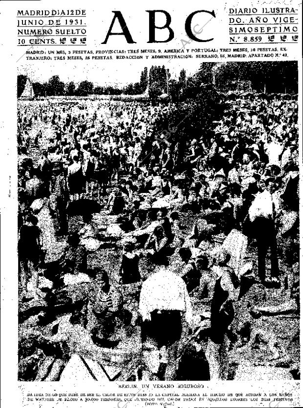 ABC SEVILLA 13-06-1931 página 1
