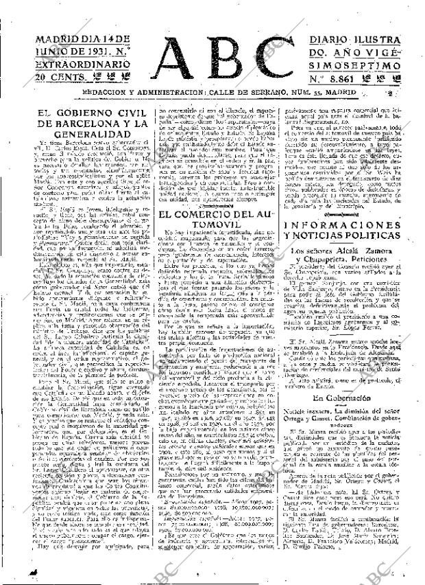 ABC MADRID 14-06-1931 página 23