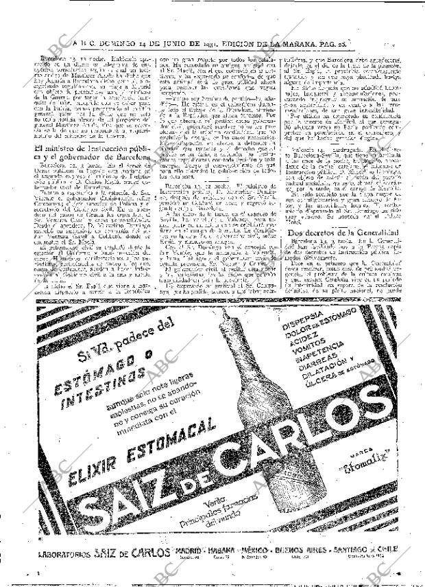 ABC MADRID 14-06-1931 página 26