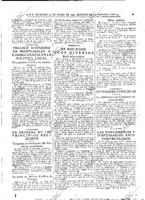ABC MADRID 14-06-1931 página 44