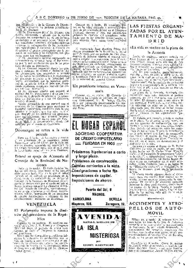 ABC MADRID 14-06-1931 página 47