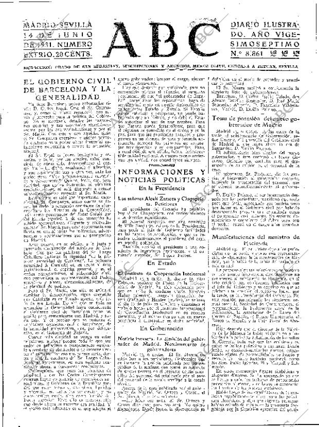 ABC SEVILLA 14-06-1931 página 23