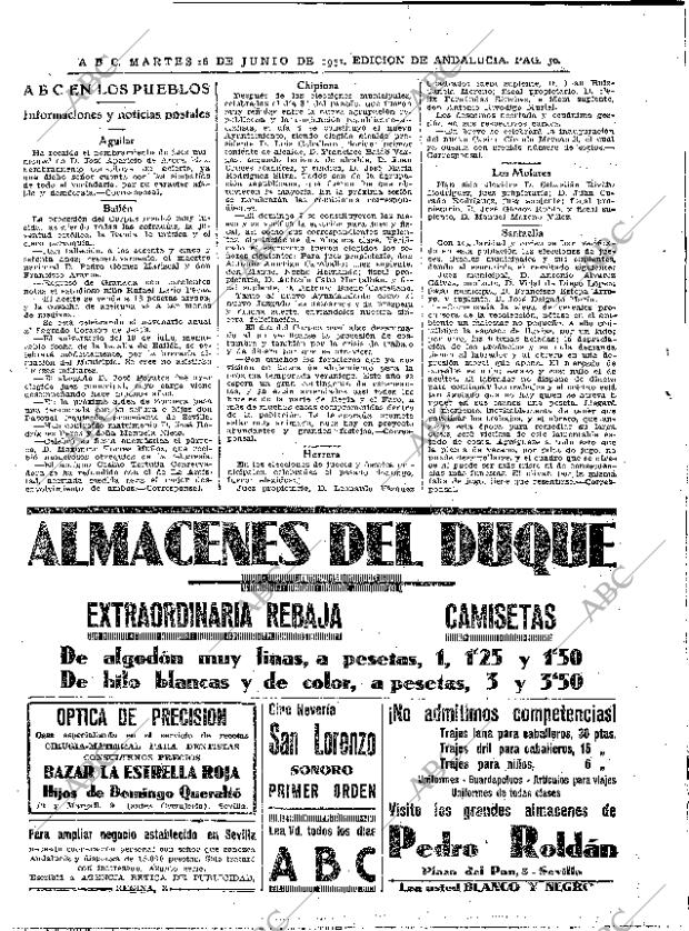 ABC SEVILLA 16-06-1931 página 50