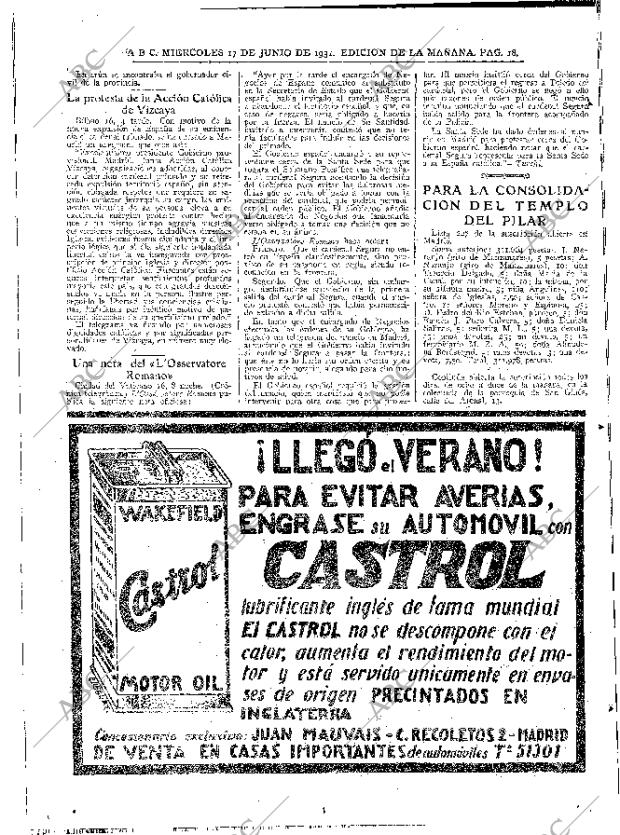 ABC MADRID 17-06-1931 página 18